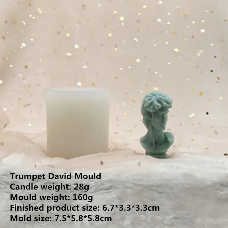 Новинка 014, креативная Мужская силиконовая форма для ароматерапии в виде свечи, штукатурка, украшение стола, форма для поделок из смолы