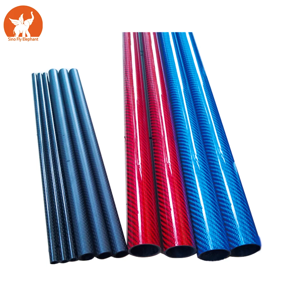 oem custom colored tapered conical taper pool cue billiard shaft carbon carbone fiber tube tubing