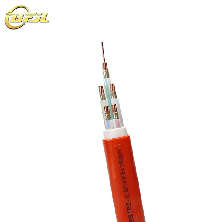 Mineral Fireproof Cable BBTRZ 0.6/1KV 5X10mm2 Copper Core Mineral Insulated LSOH Fireproof Cable