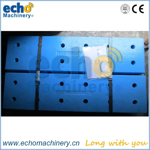 McCloskey i54 impact crusher parts hard alloy apron plate Hardox 500 impact plates