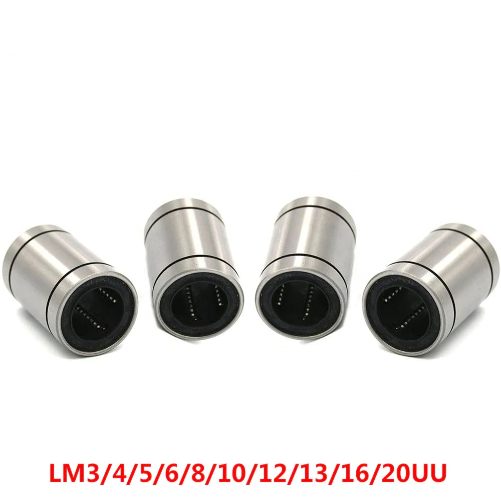 Linear Bearing LM10 UU LM12UU LM13UU LM16UU LM20UU LM25UU LM30UU LM35UU 3D Printer Parts CNC Parts mask machine