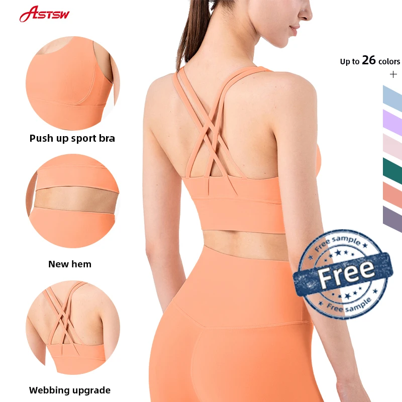 2021 New Design Spring U-shaped Sports Bra Lulu Style Fitness Womens Activewear Yoga Bra