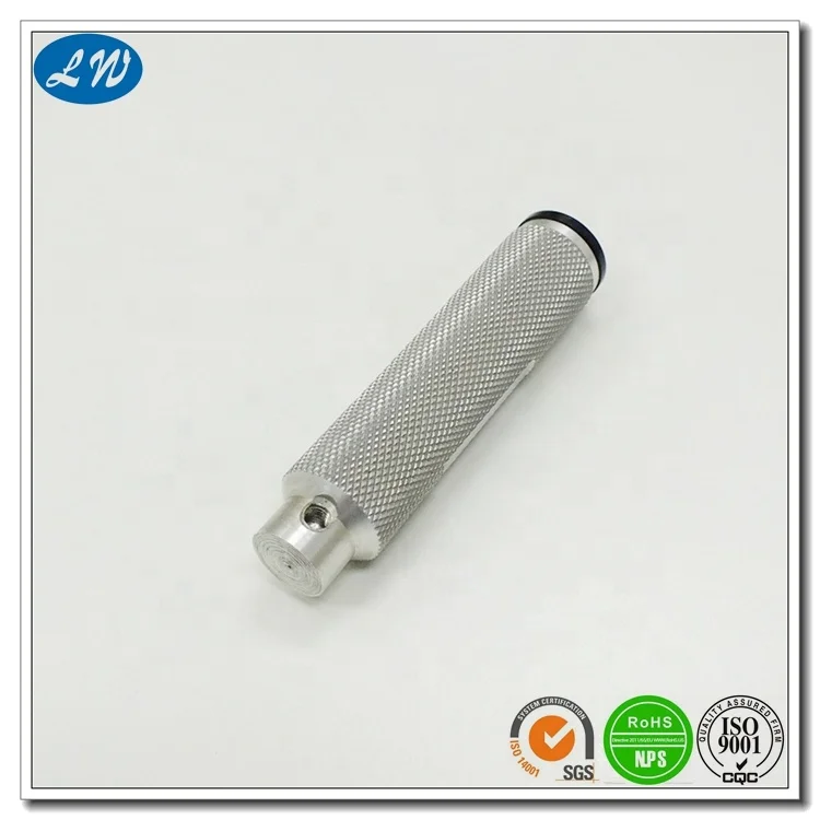 CNC aluminium rod turning machining aluminum hollow threaded rod
