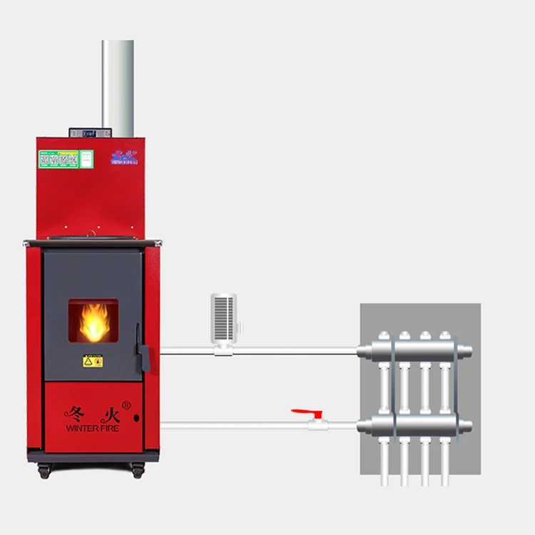 Automatic ignition wood pellet fireplace/heating furnace box boiler pellet fireplaces stove pellet stoves for houses indoor