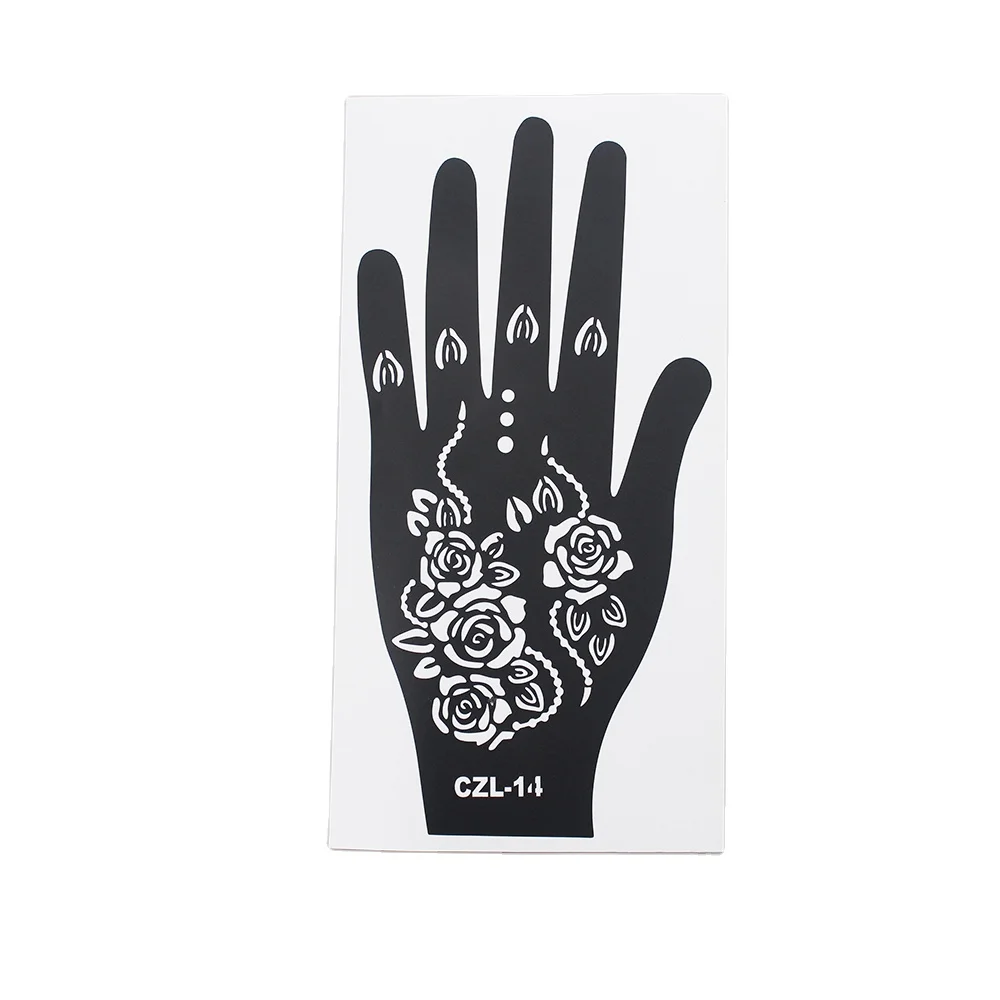 2023  Wholesale  Self Adhesive  Glitter Mehndi   Henna Tattoo Stencil