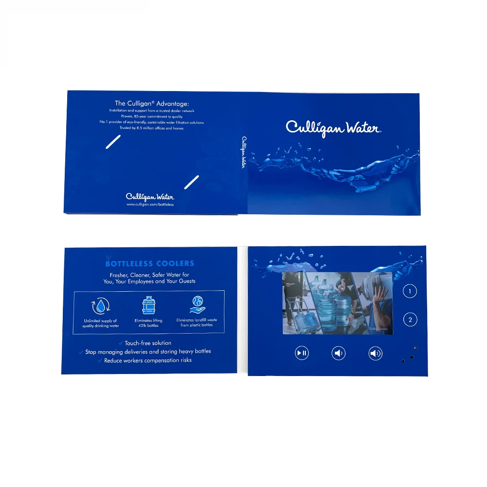 New Business Card Lcd Screen Brochure A5 Video Brochure Mailer For Marketing
