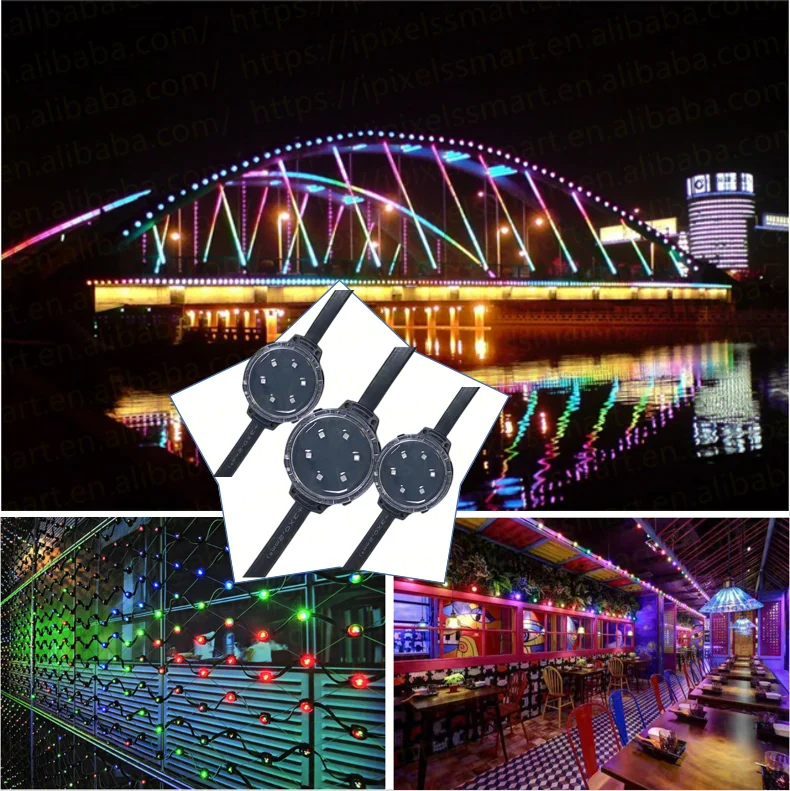 Hot Selling Rgb Rgbw 24V DMX512 LED Point Light Wall Outdoor Building Background House Decor