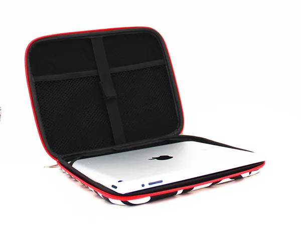 Polyester hard laptop case Hard shell laptop bag metal zipper bag for 12 inch tablet, for macbook case