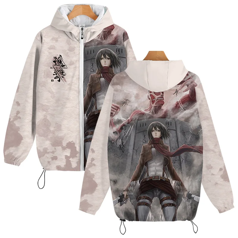 Cartoon Attack on Titan clothes anime charge clothes student Spring and Autumn coat top jacket