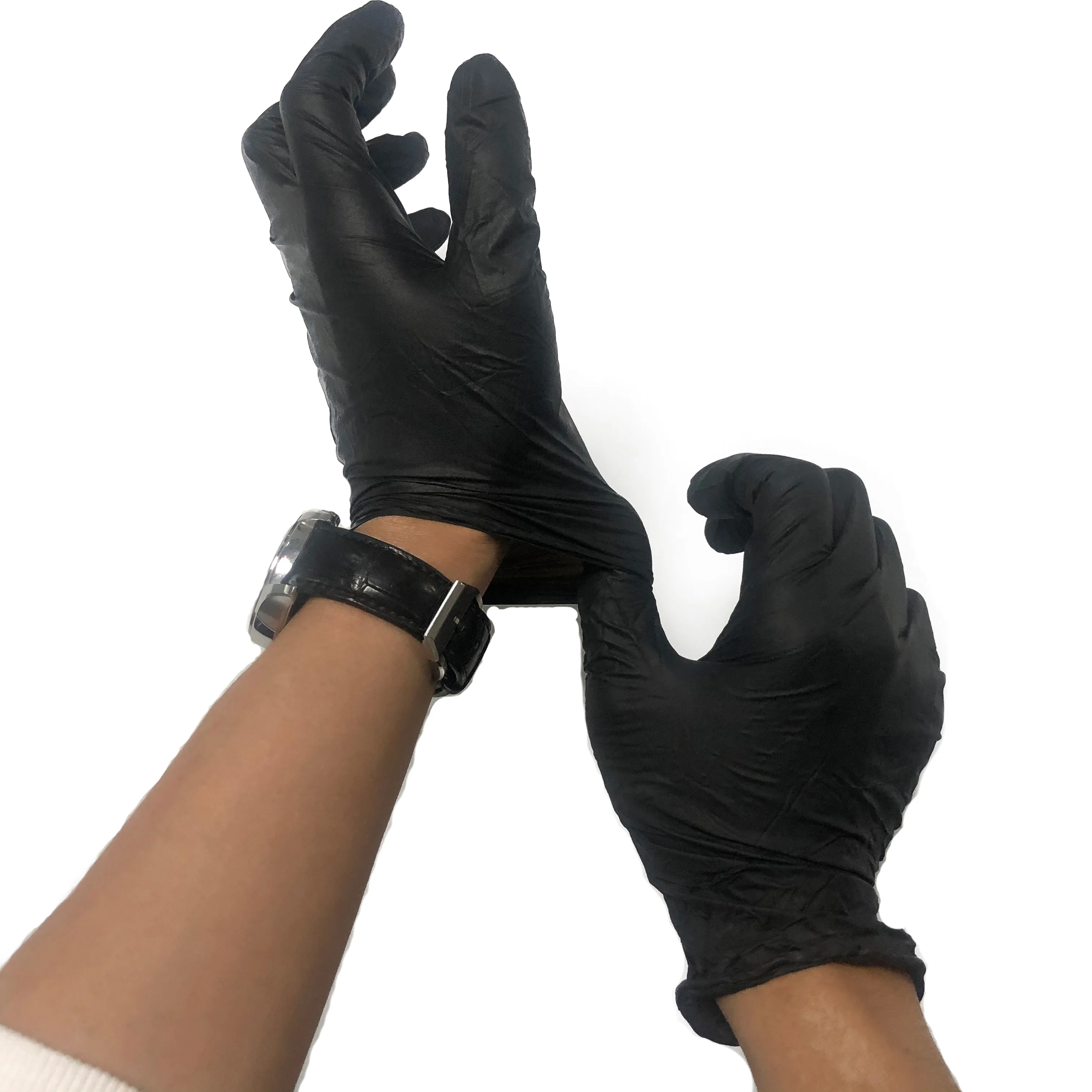 Hand gloves Black Blue En 455 En 374 Factory Sell Directly Pure Nitrile gloves Cheap Manufacturers Wholesale Powder Free