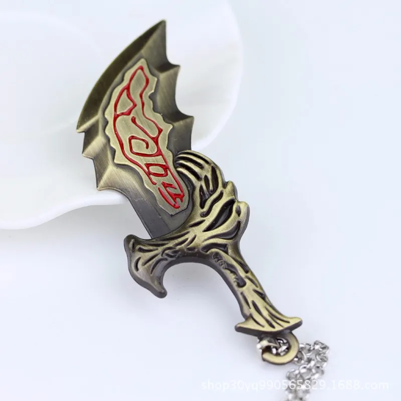 Game Weapon Model Keychain God Of War Knife Key Chain