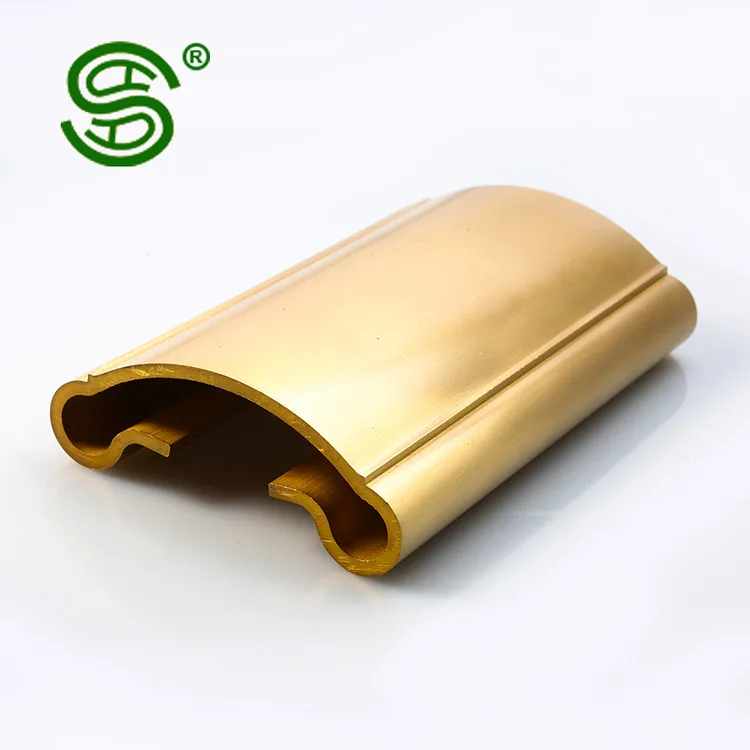 China manufacturer Custom shape home decorative copper brass material stair handrail