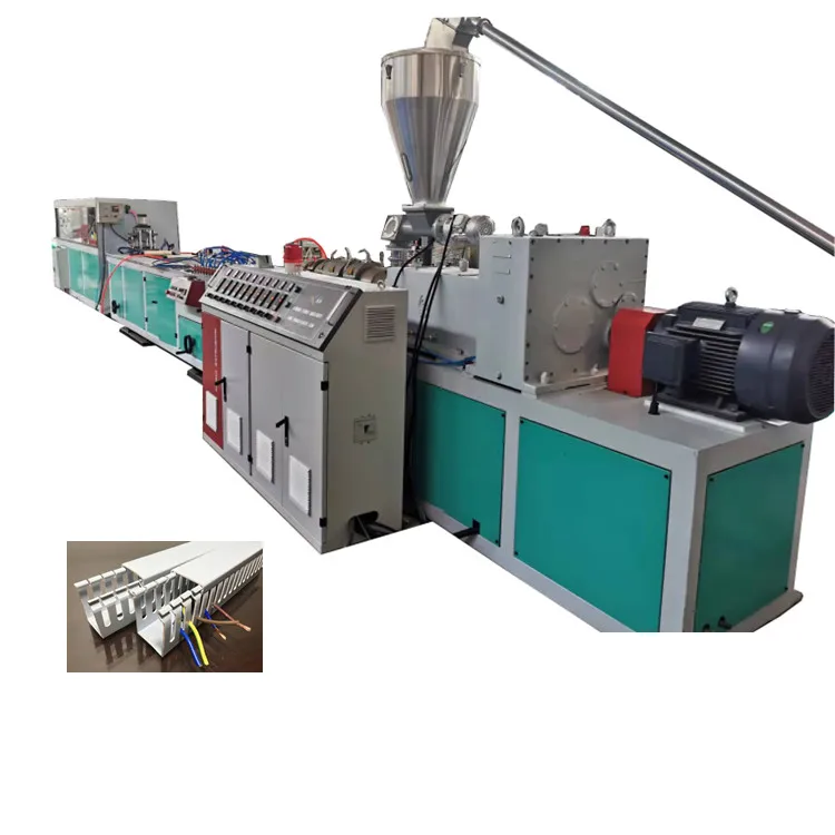 Plastic Electrical Wiring Cable Ducts PVC Cable Trunking Extruder Machine
