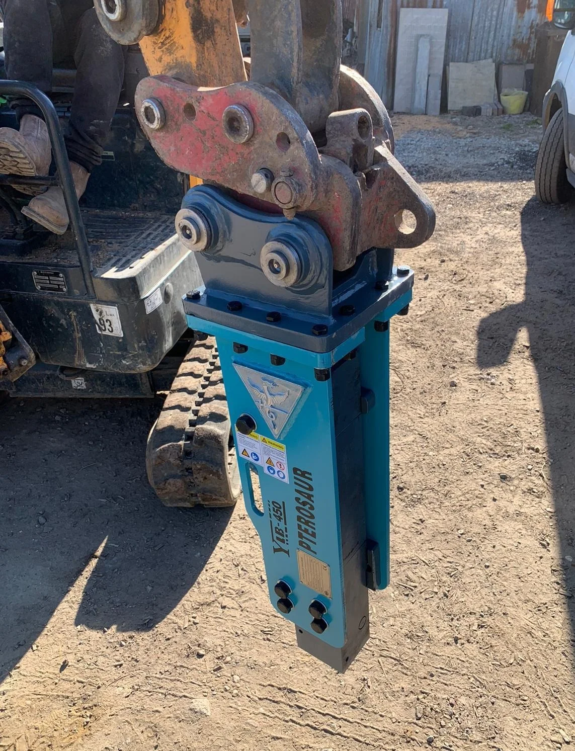 Post Pounder Excavator Pile Hammer Post Driver Easy Post Fence and Sign Pile Installation 434 F2 Hydraulic Jack Hammer