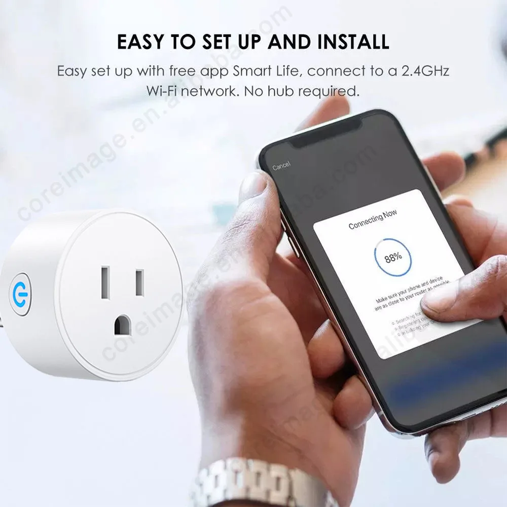 UK/US/EU plug Smart socket Tuya Smart Socket WiFi Connection APP Remote Control Smart Home Socket