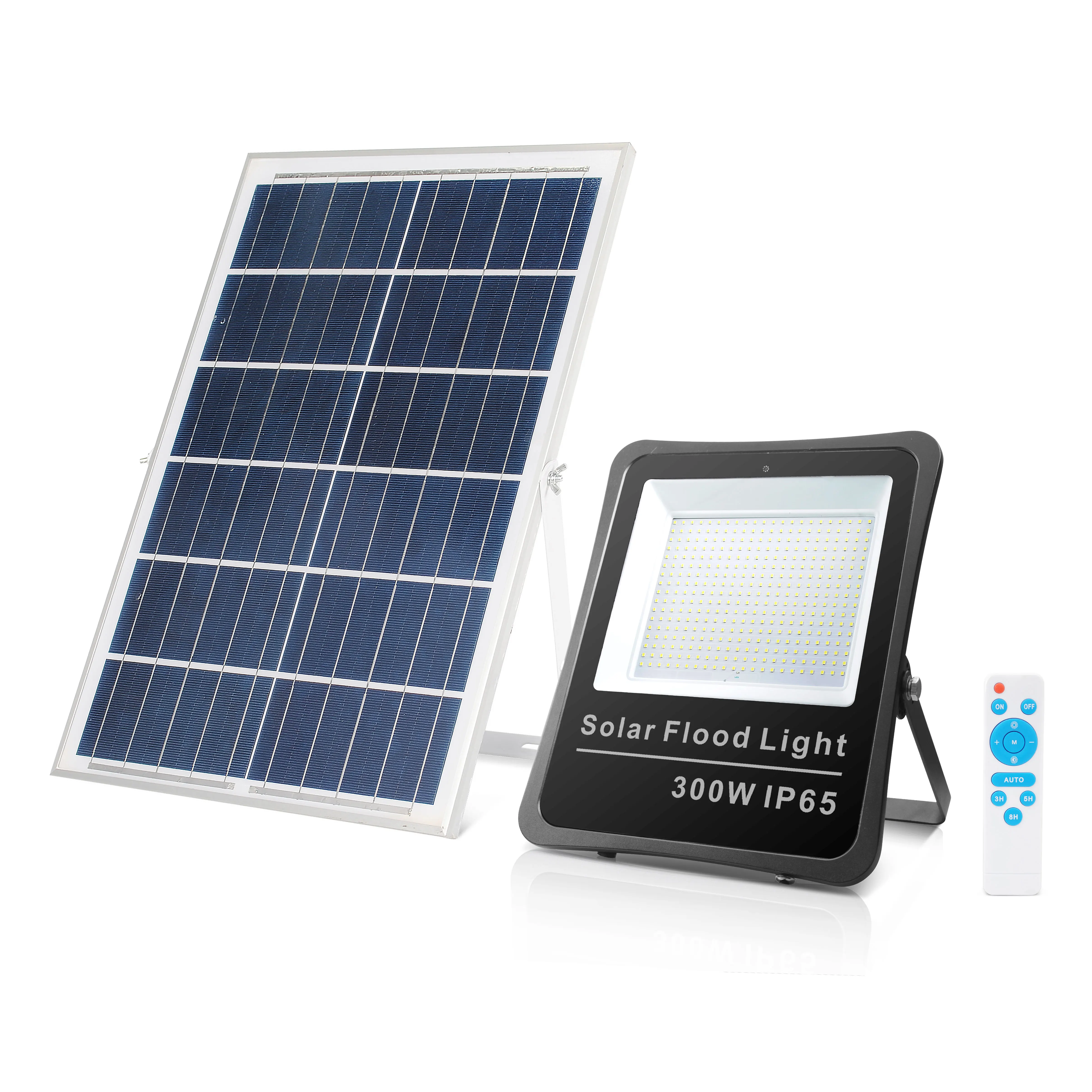 Safe And Reliable High Bright Outside Solar Power Flood Lamps Waterproof Solar Reflector Light With Remote Control Timer