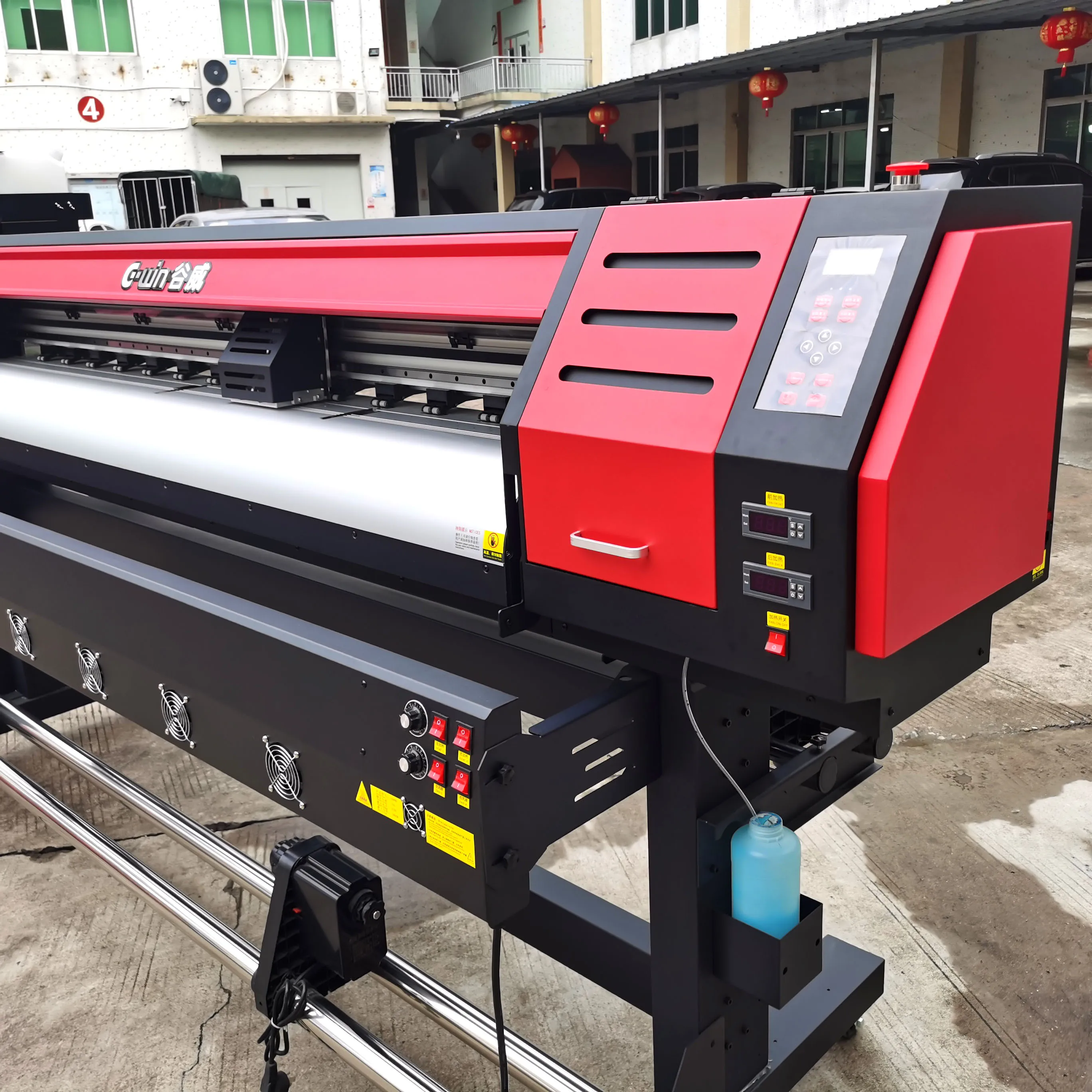 Hot Sale Large Format 1.8 M Eco-Solvent Inkjet Printer Automatic Grade for Banner & Label Making for Cloth