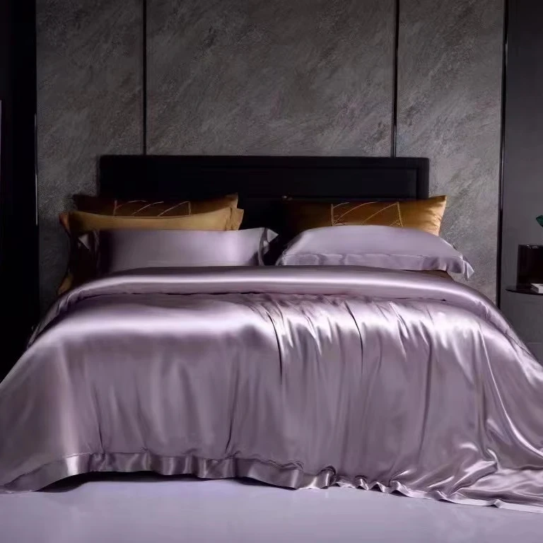 100% Mulberry Silk bedding sheet, 25MM silk bed linen