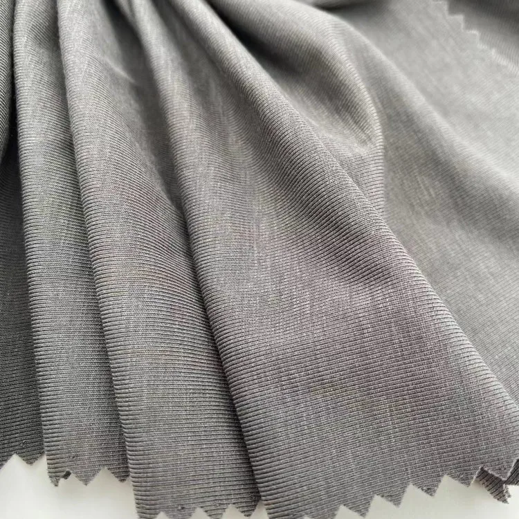 Wholesale solid color 140 gsm plain 61% acrylic 26.2% Modal 12.8% spandex stretch cashmere fabric