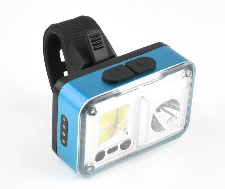 Hand Motion Sensor Power Display Rechargeable Portable Headlamp Flashlight MTB Bike Light