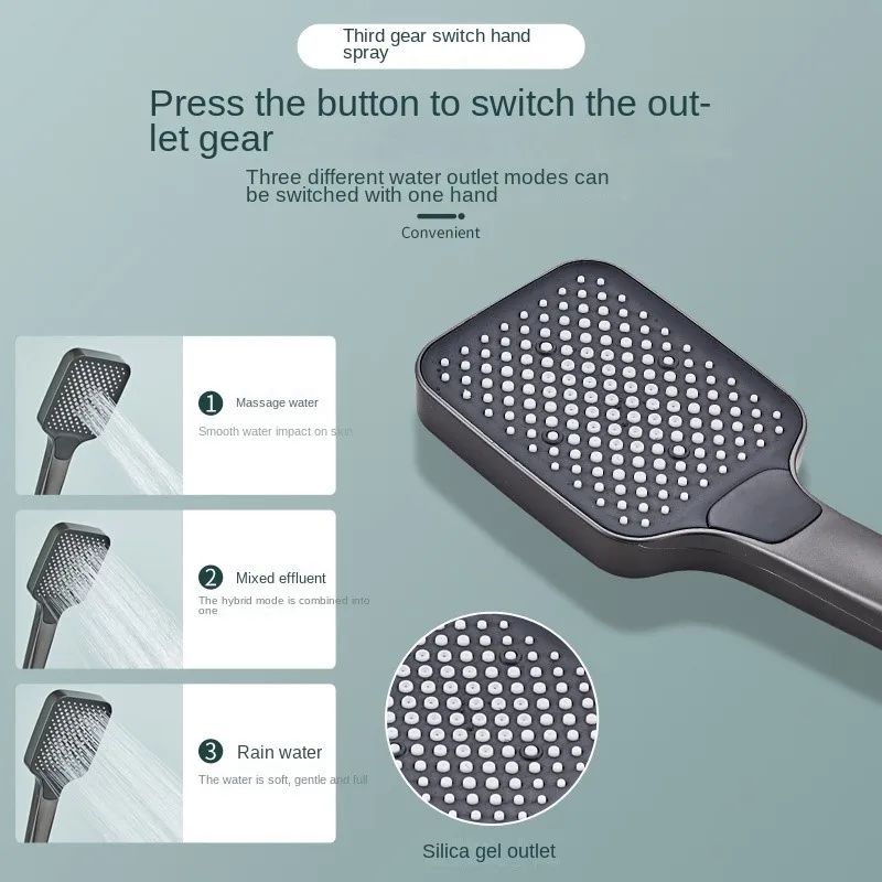 Luxury Mood Light Digital Display Shower Set Four Levels Piano Keys Waterfall Shower System Bathroom Wall Mounted Shower Set