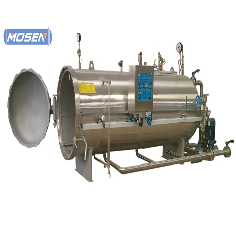 industrial steam air food sterilizer retort autoclave for soybean grains