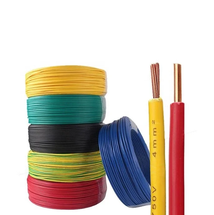 BVR 10/16/25mm2  300/500V 450/750V Multi-Strand Soft Copper Core Wire And Cable For Home Improvement Engineering