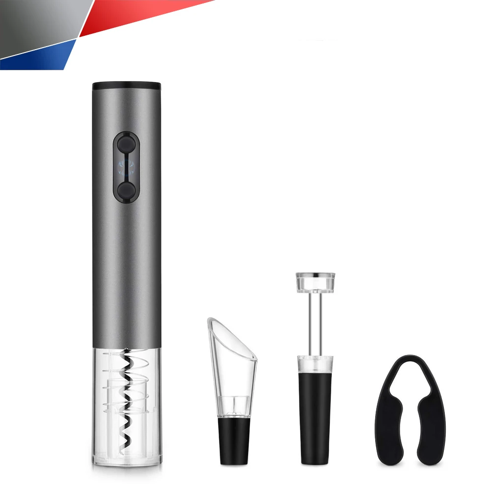 Portable Automatic Stainless Steel Wine Bottle Opener Set