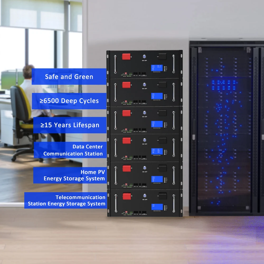 Rack mounted 51.2V 5KW 10KW 15KW Solar Inverter Rechargeable LFP4 AKKU Lithium ion Battery Pack 48V 300Ah LiFePO4 Battery