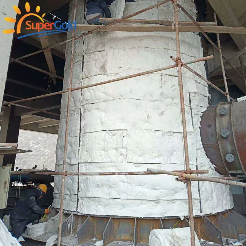 SuperGold Aluminum Silicate Insulation Materials Fire-Resisitant 1430 Ceramic Fiber Blanket for Furnace