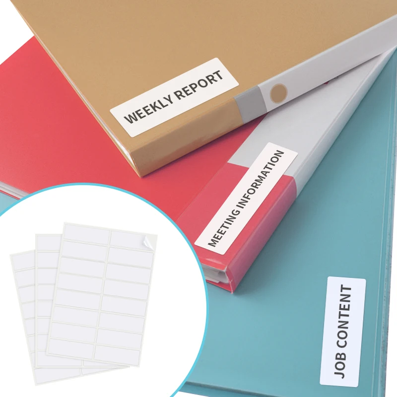 Custom Color Thermal Packaging Film Label sheets Waterproof Printing Barcode Sticker A4 Letter Size Woodfree material