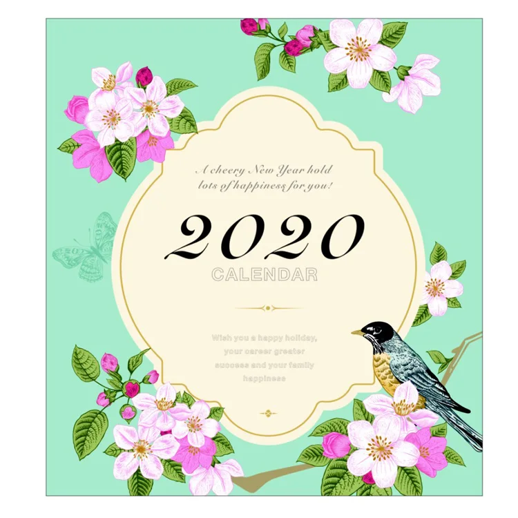 2024 Custom Colorful Printing Desktop Calendar Desk Table Monthly Advent Calendar