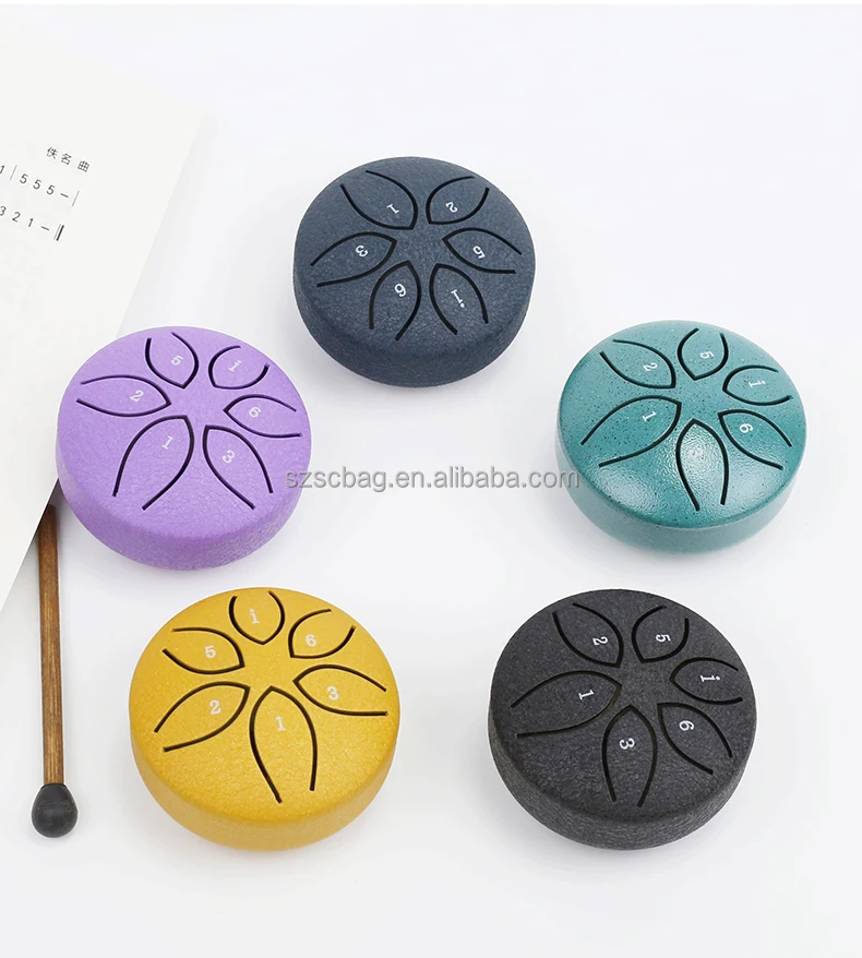 Popular Musical Instrument Steel Tongue Drum Sound bath Hand Pan Drum