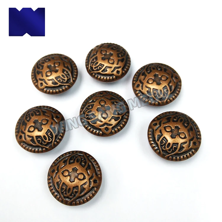 Button Type Product Metal Brass Copper Button High Strength and durable Sewing Shirt Button