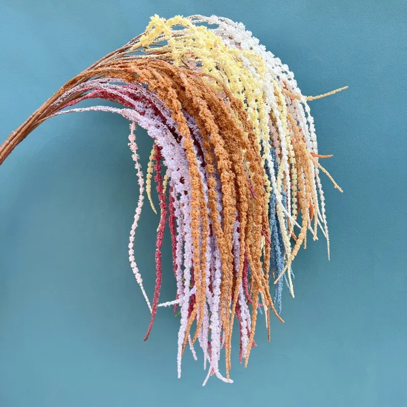 hanging plant amaranthus white pink plastic long stem hanging amaranthus flower for wedding wall ceiling floral arrangement