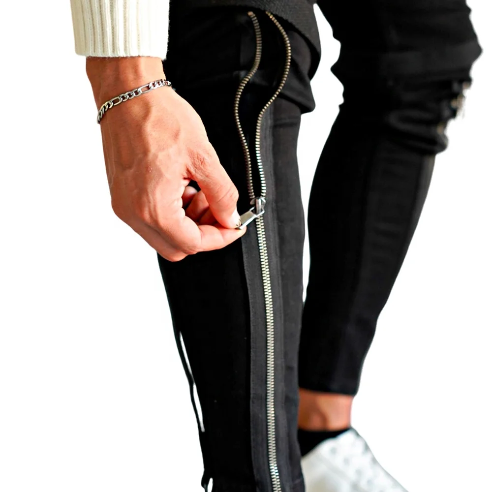 Gingtto Private Labels Non-Ripped Mens Jeans Denim Distressed Skinny Jeans Stretch Jeans for Men