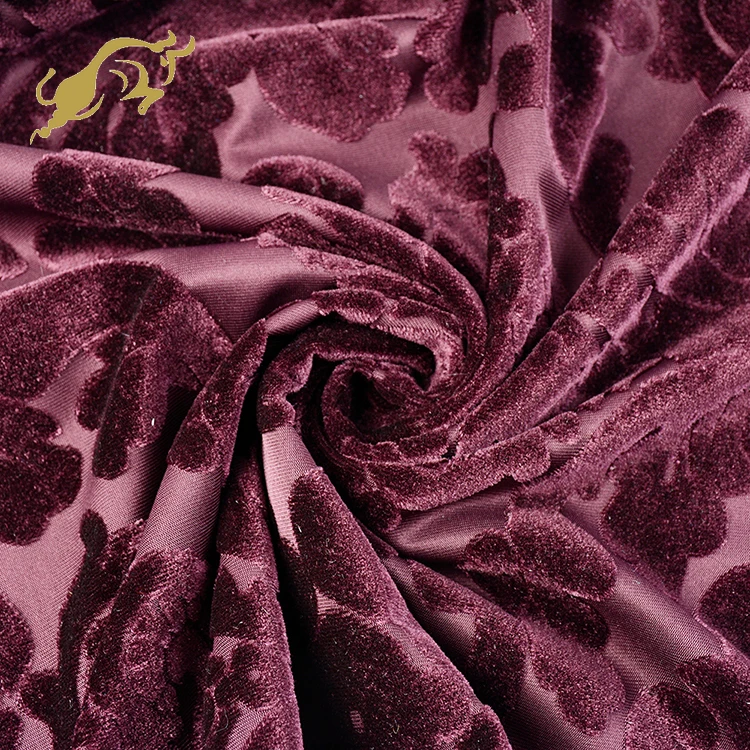 shaoxing hengniu KS velvet fabric printed embossed home textile fabric