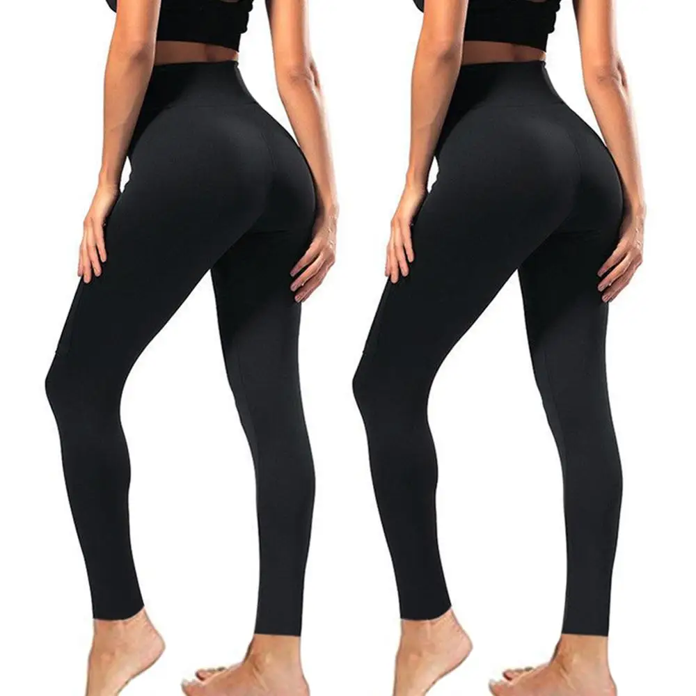 
Wholesale Daily Life High Waist Leggings for Women Solid color Custom Ladies Fitness Yoga Pants 