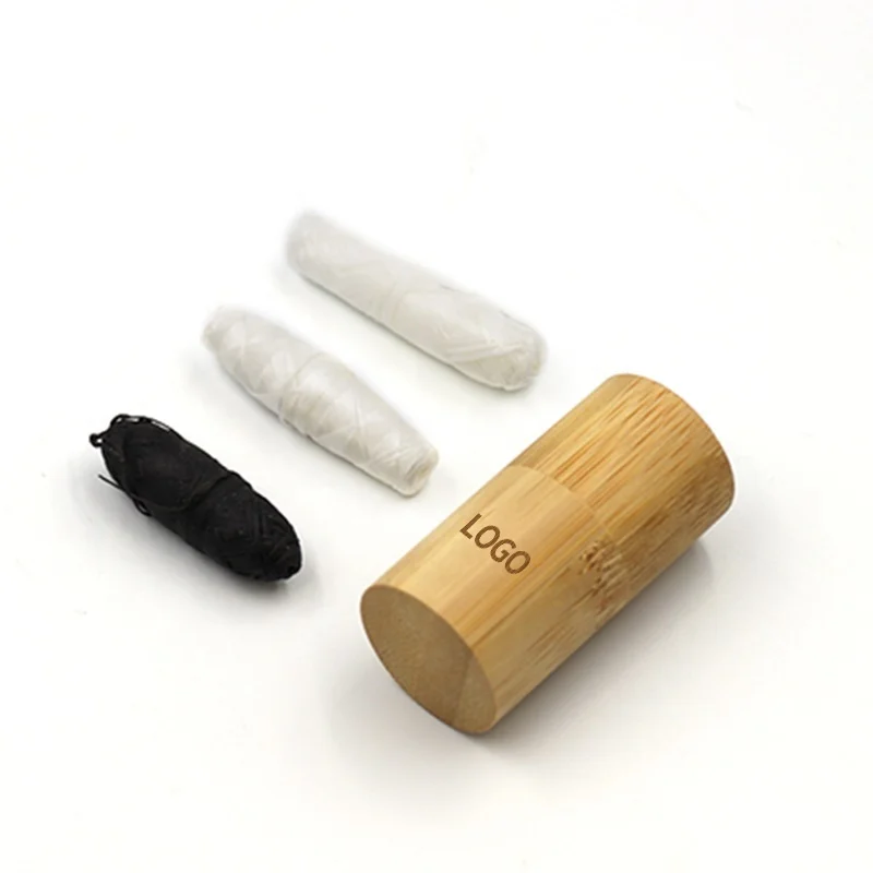HEYAMO Free Sample Other Teeth Whitening Accessories Dental Floss Picks Biodegradable Bamboo Tube Packaging Corn Dental Flosser