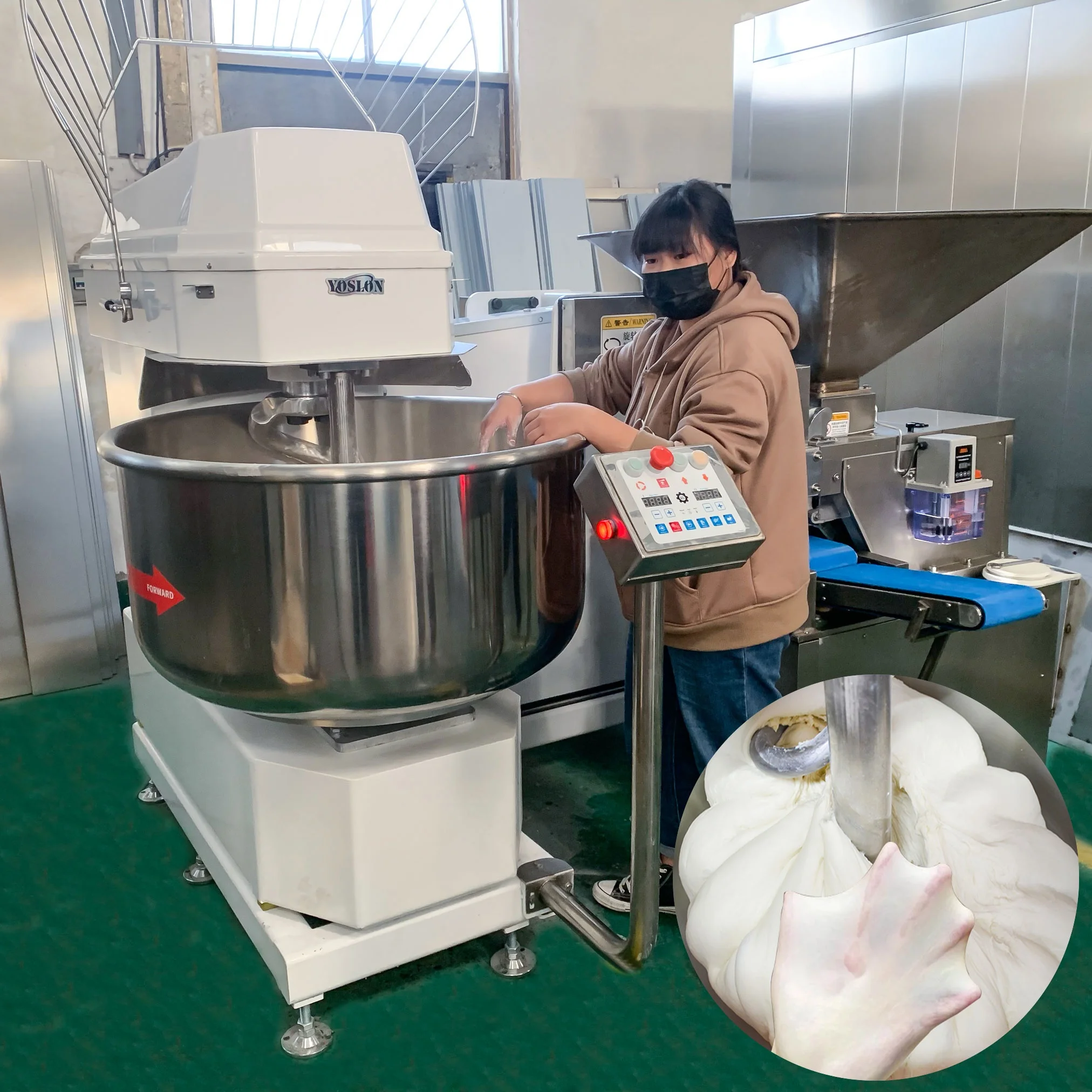 YOSLON Croissant Production Line,Continuous Bakery Electric For Food Production Line