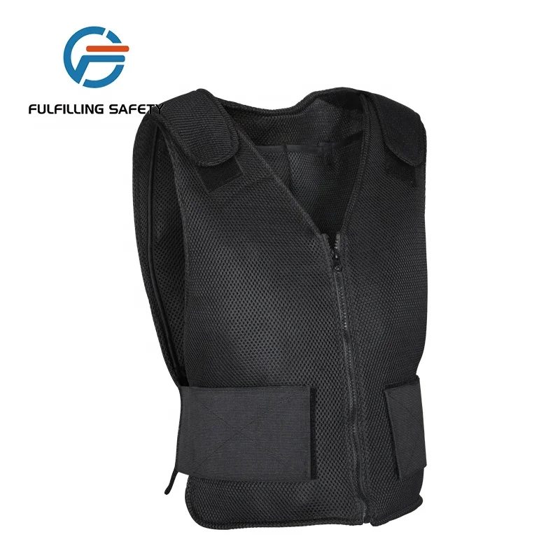 Mesh cooling vest with PCM pack safety cooling vest black