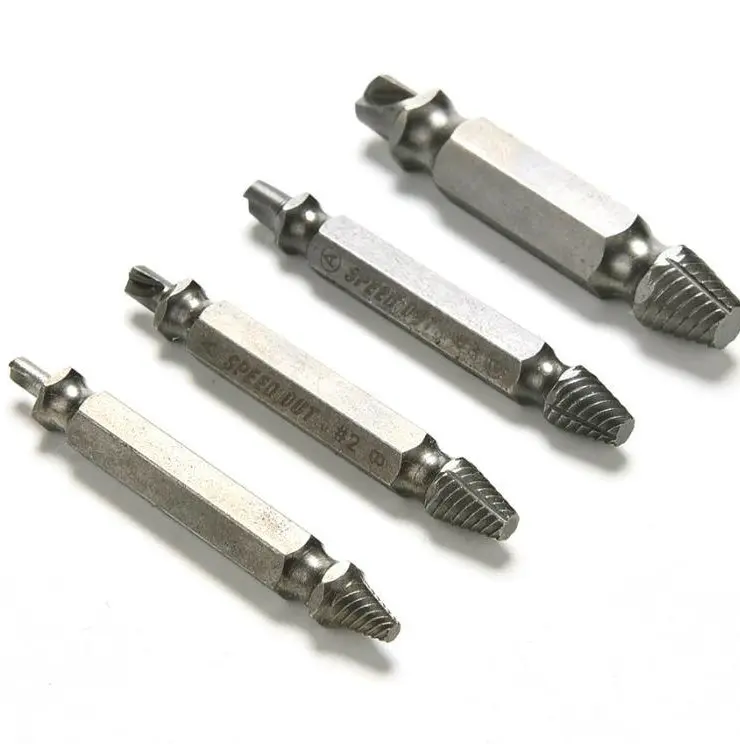 BOMI BMZ-192 Wholesale 4pcs HSS 4341 4341 M2 Speed Out Broken Damaged Screw Extractor and Remover