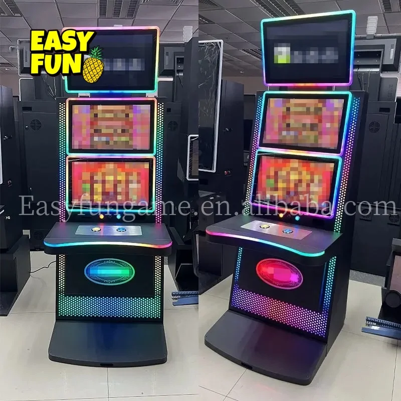 Popular USA 43 Inch Vertical Curved Screen 5 in 1 Multi Amusement Video Game Board Cabinet High Roller
