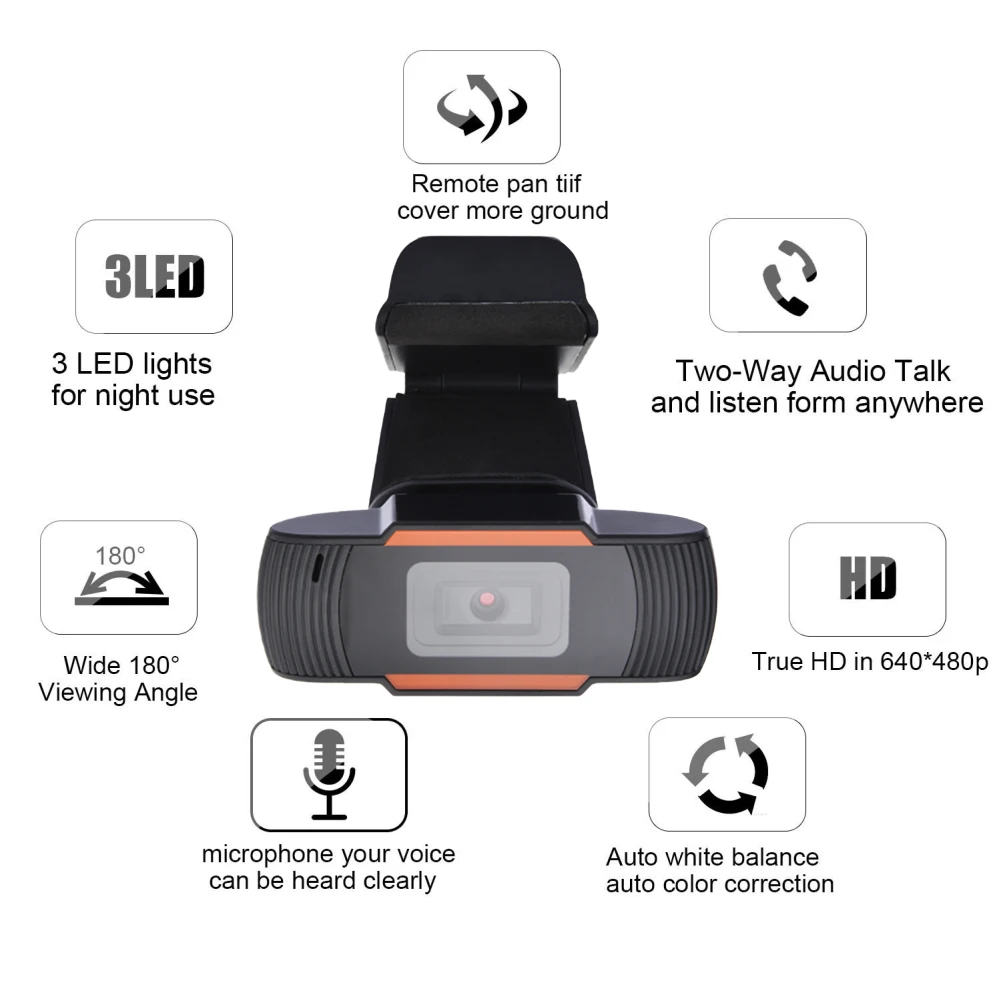 Webcam 720P 1080 with Microphone Free-Driver Installation Web Camera for PC Desktop Laptop,Webcam for Video Calling