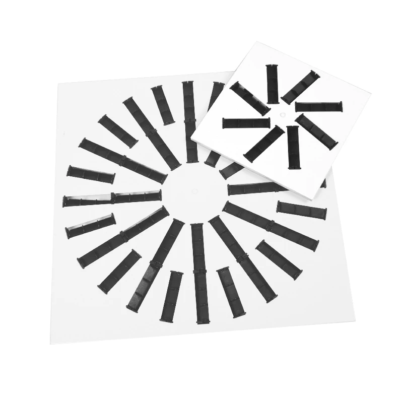 Hvac Iron Plaque Square Adjustable Wall Ceiling Swirl Diffuser Air Vent Wholesale Oem