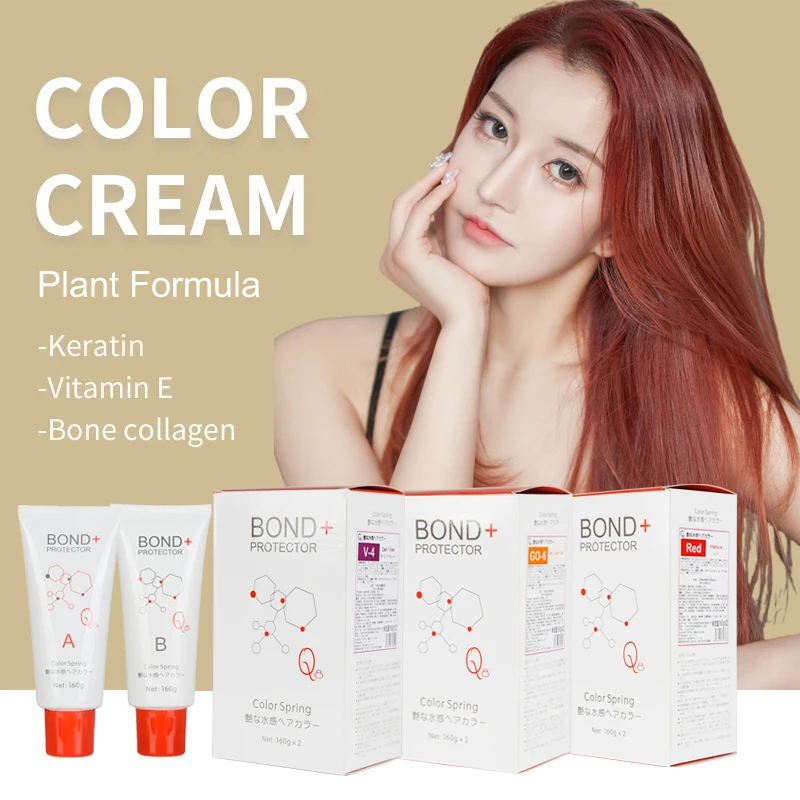 OEM Wholesale Q8 Custom Any Colors Professional Permanent Private Label Hair Color Cream Kit Hair Dye Color Cream For Gray Hair