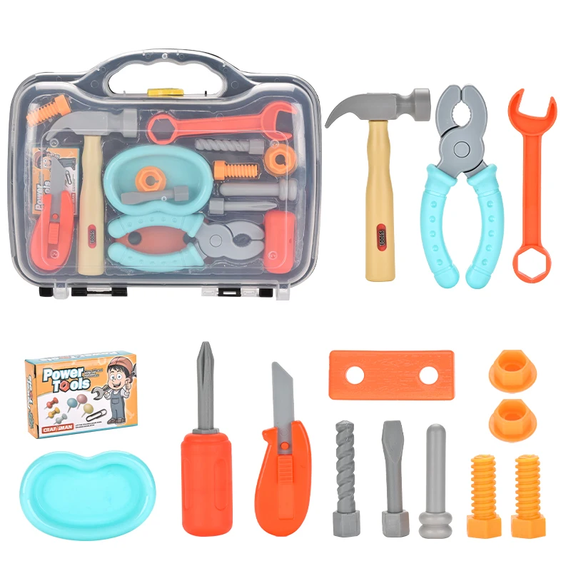 Constructions Tool Kit Assembly Toys Kids Carry Case Tool Box  Pretend Play Constructions Toy For Age 3