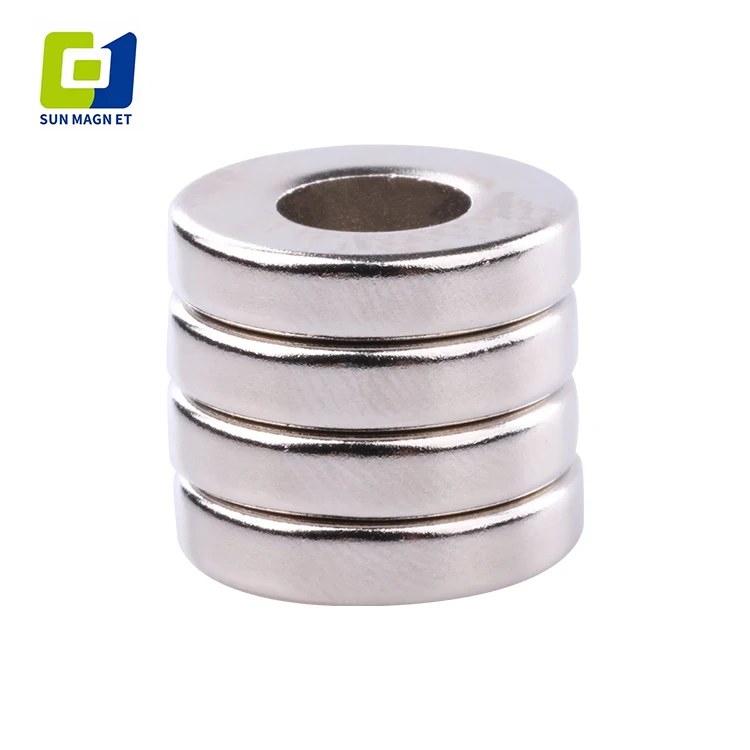 N35 Sintered diametrically magnetized Neodymium Strong Ring Permanent/Cheap Sintered NdFeb Magnets
