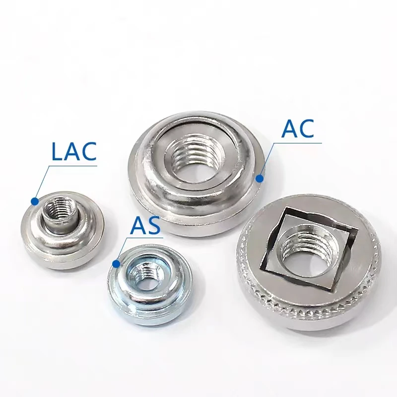 LAS LAC LA4 ALA AC AS A4  stainless steel locking or non locking thread Floating self clinching Floating Nuts For Sheet Metal