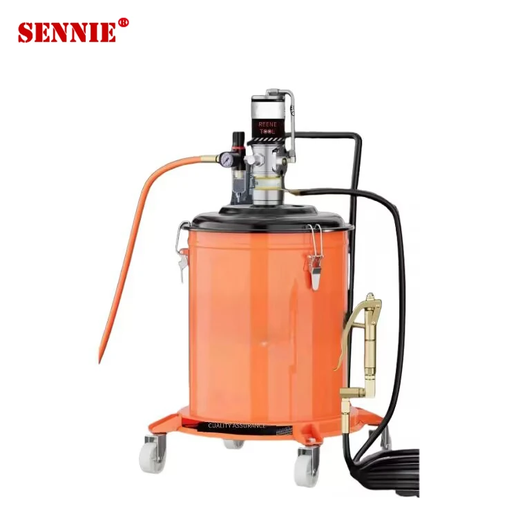 Auto pneumatic grease lubricant transfer injector lubricator pump Air Operated Dispenser Lubricator Barrel Bucket Grease Pump